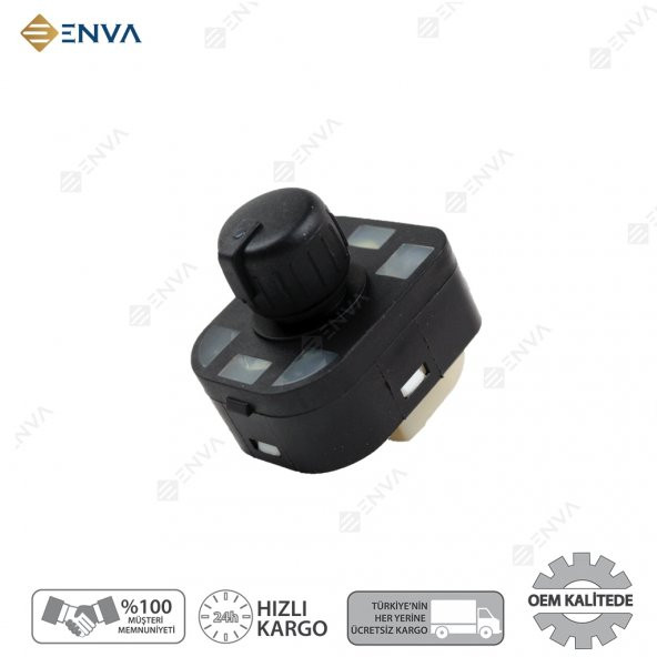 Enva AUDİ A4 - A 4 KATLANIR DİKİZ AYNA AYAR DÜĞMESİ ANAHTARI 2001-2008 ürün görseli 1