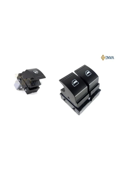 Enva Otomotiv SKODA YETİ İKİLİ + TEKLİ CAM AÇMA DÜĞMESİ TAKIMI 2010-2017 ürün görseli 1