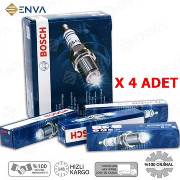 Bosch HYUNDAİ ELANTRA 1.6 BENZİN MOTOR BOSCH BUJİSİ BUJİ SETİ 2001-2005 ürün görseli 1