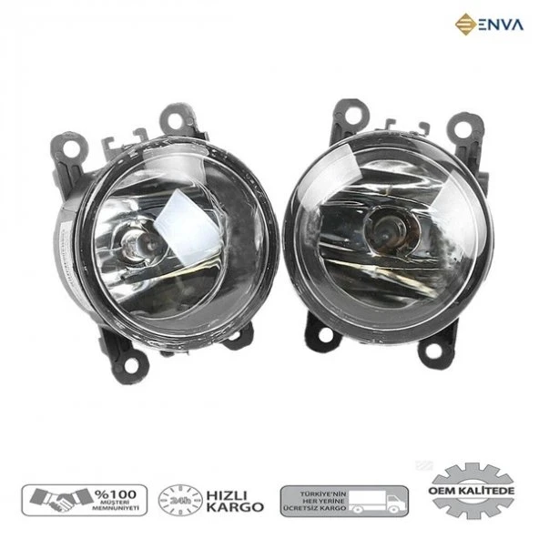 Enva Otomotiv CİTREÖN C4 SOL + SAĞ ÖN SİS FARI LAMBASI TAKIM 2004-2010 AMPULLU ürün görseli 1