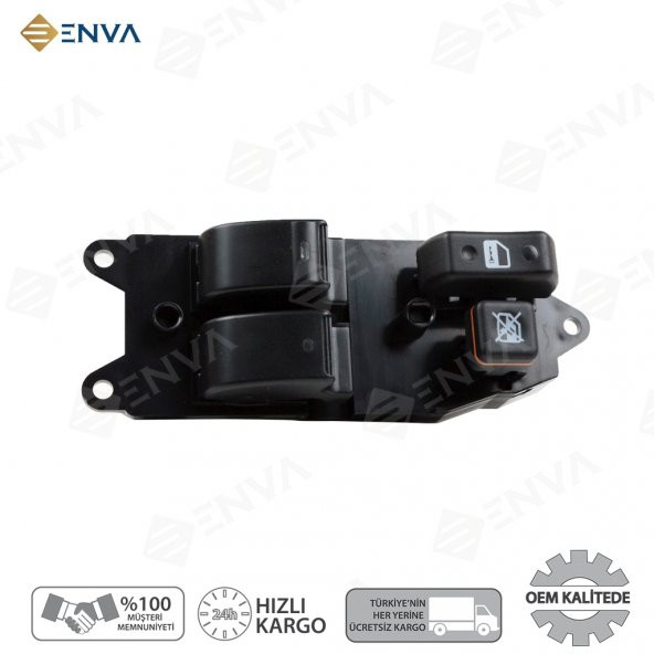 Enva TOYOTA VERSO SOL ÖN İKİLİ CAM AÇMA DÜĞMESİ ANAHTARI 2004-2007 ürün görseli 1