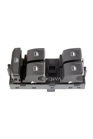 Enva Otomotiv SKODA KAROQ SOL DÖRTLÜ CAM AÇMA DÜĞMESİ 2018 MODEL KROMLU ürün görseli 1