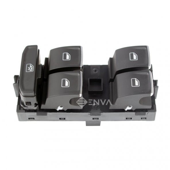 Enva Otomotiv SEAT ATECA DÖRTLÜ CAM AÇMA DÜĞMESİ ANAHTARI (BEYAZ IŞIKLI) KROMLU ürün görseli 1