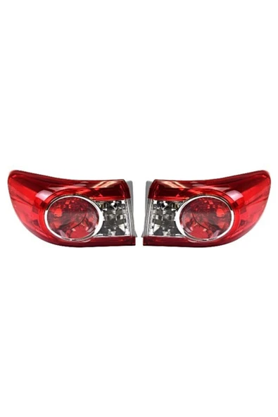 Enva Otomotiv TOYOTA COROLLA SAĞ + SOL DIŞ ARKA FAR STOP LAMBASI TAKIM 2010-2013 (DUYLU) ürün görseli 1
