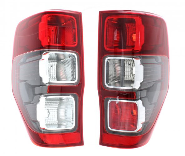 Enva Otomotiv FORD RANGER SAĞ + SOL ARKA FAR STOP LAMBASI SETİ 2012-2020 (DUYLU) ürün görseli 1