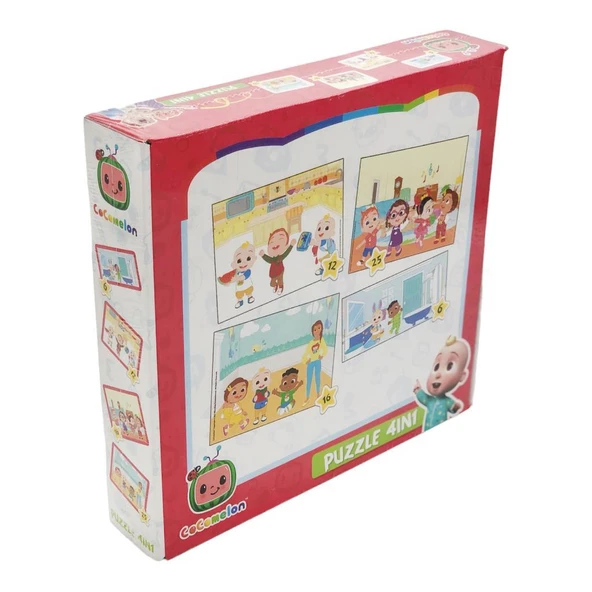 Laço Kids Cocomelon 4 in 1 Puzzle CO7899, Çocuklar İçin Eğitici Puzzle ürün görseli 1