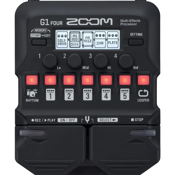Zoom G1 FOUR Multi-Efekt Prosesörü ürün görseli 1