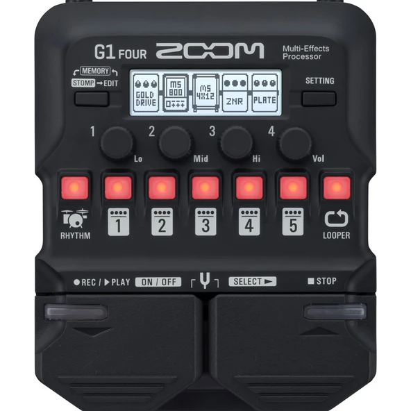 Zoom G1 FOUR Multi-Efekt Prosesörü - Resim 4