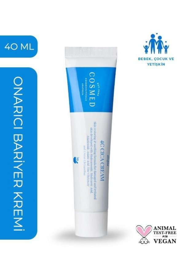 Atopia 4c Cica Centella Cream 40 Ml-hasar Görmüş Ciltler Için Yatıştırıcı Onarıcı Bariyer Krem ürün görseli 1