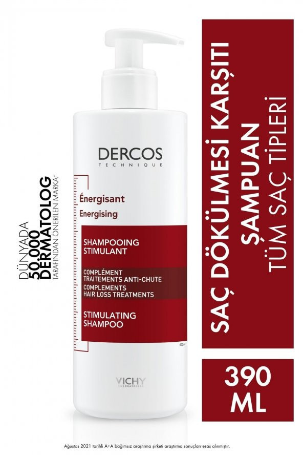 Dercos Energisant Saç Dökülmesi Karşıtı Şampuan 400 ml 3337871322243 ürün görseli 1