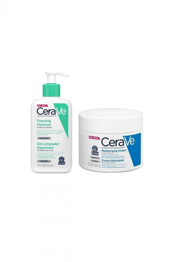 Kışa Hazırlık Seti - Foaming Cleanser 236 ml + Moisturising Cream 340 gr P26735S3381 ürün görseli 1