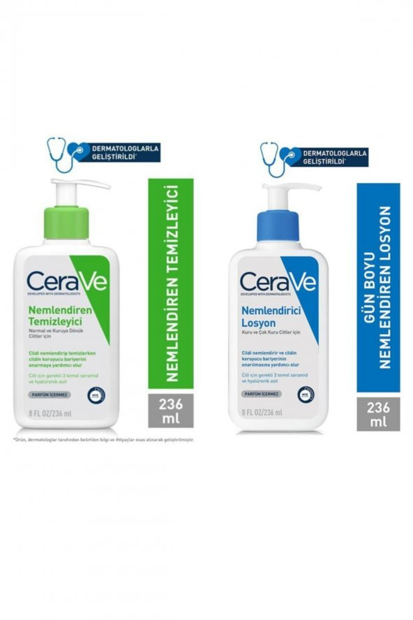 Nemlendiren Temizleyici 236 Ml + Nemlendirici Losyon 236 Ml ürün görseli 1