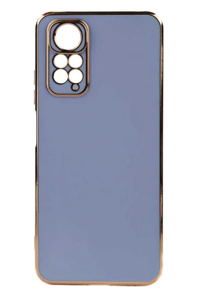 Xiaomi Redmi Note 12 4G Kılıf Kamera Korumalı Altın Kenar Tasarım Silikon ürün görseli 1