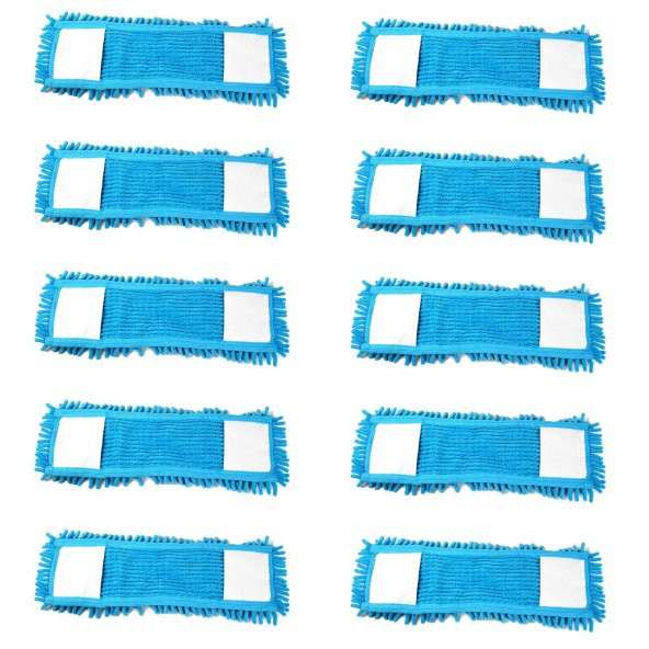 Cod-Ex Mikrofiber Islak Kuru Nemli Makarna Şönil Palet Tablet Mop Yedeği - 60 Cm. - 10 Adet ürün görseli 1