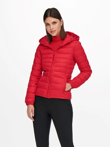 ONLY Bayan Şişme Puffer Kırmızı Mont 15156569 ürün görseli 1