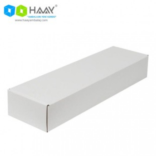 HAAY AMBALAJ 43,5x15x7cm Kilitli Kutu - Beyaz ( 5 ADET) ürün görseli 1