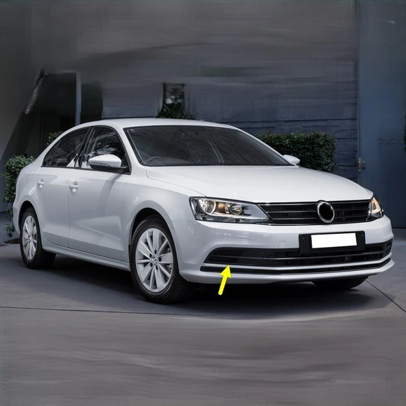 VW Jetta 2015-2018 Ön Tampon Sağ Sis Farı Kapağı Sissiz 5C6853666H ürün görseli 1