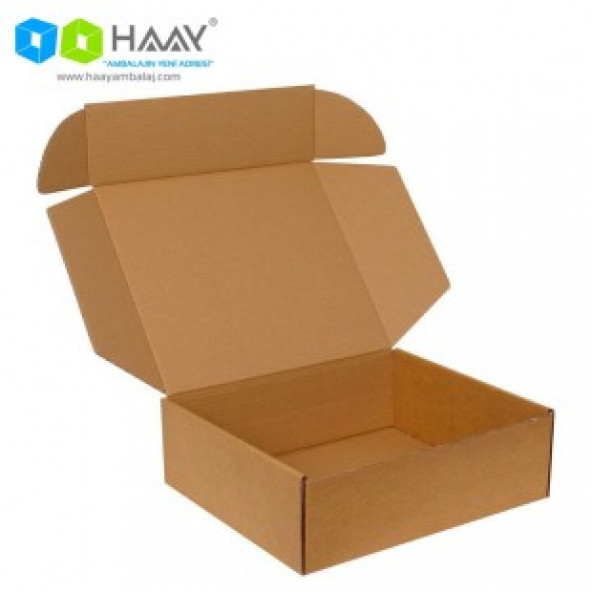 HAAY AMBALAJ 35x30x11cm Kilitli Kutu - Kraft ( 3 adet) ürün görseli 1