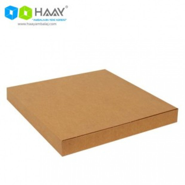 HAAY AMBALAJ 35x4x35cm Çift Oluklu Kilitli Kutu - Kraft ( 2 adet) ürün görseli 1