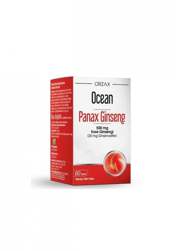 Ocean Panax Ginseng 500 Mg 60 Kapsül 8697595873021 ürün görseli 1