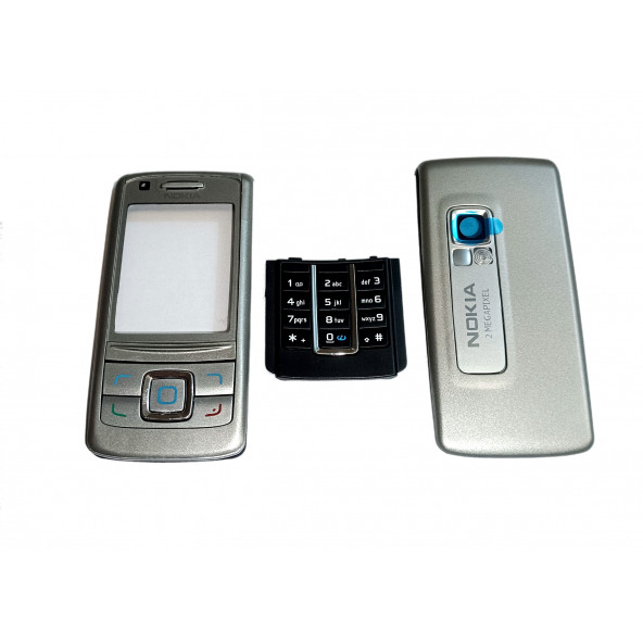 Nokia 6280 Kapak Nokia 6280 uyumlu Gri ön Kapak Arka Kapak ve Tuş Takımı ürün görseli 1