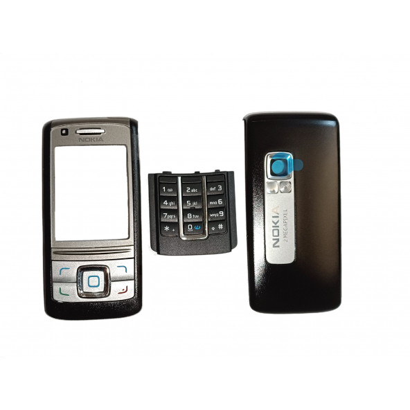 Nokia 6280 Kapak Nokia 6280 uyumlu Siyah ön Kapak Arka Kapak ve Tuş Takımı ürün görseli 1