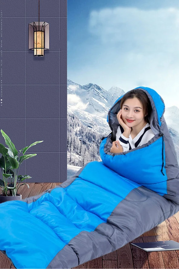 EFSANE KAMP - Uyku Tulumu 2kg +5C to -10C - Mavi ürün görseli 1