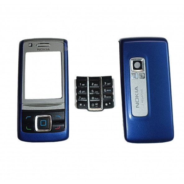 Nokia 6280 Kapak Nokia 6280 uyumlu Lacivert ön Kapak Arka Kapak ve Tuş Takımı ürün görseli 1