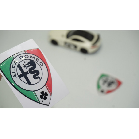 Alfa Romeo Logo Kelebek Cam Damla Desen Logo Arma Seti ürün görseli 1