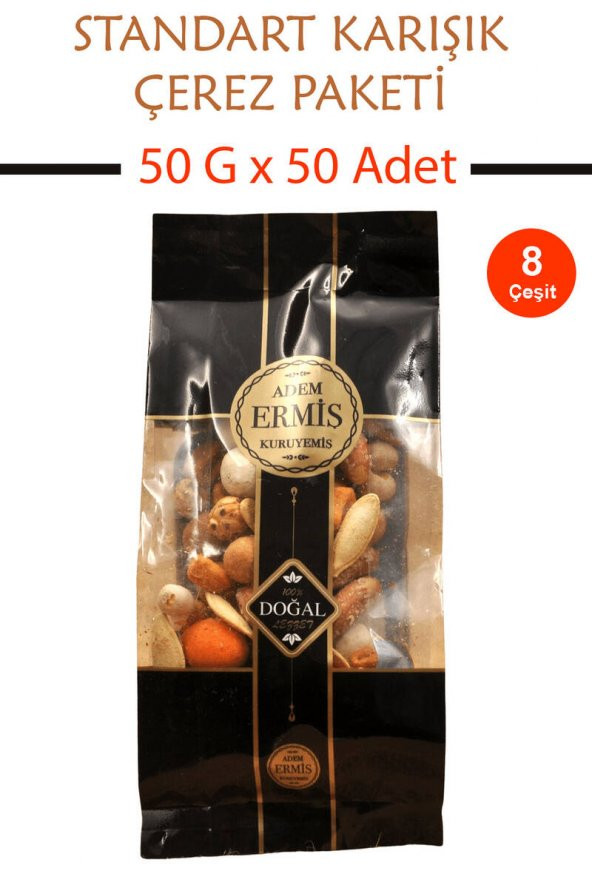 Kına Düğün Nişan Ekonomik Standart Karışık Çerez Paketi  50 G x 50 Adet ürün görseli 1