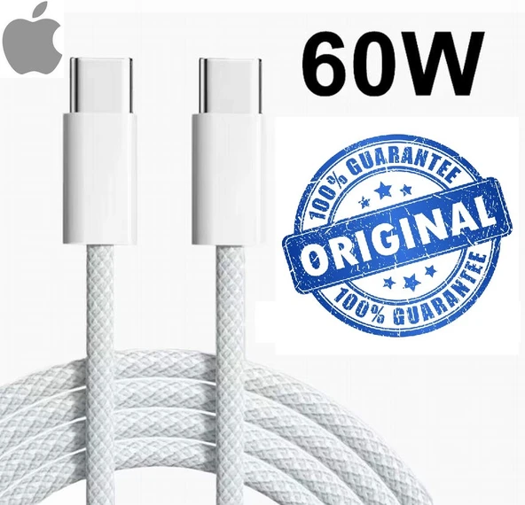 Apple iphone 60W Type C to Type C iphone 17 17 Pro 17 Pro Max Hızlı Şarj ve Data Kablo iPhone 15 15Pro 15 Plus iPhone 16 16 Pro 16 Pro Max Plus SINEKBIT01603 ürün görseli 1