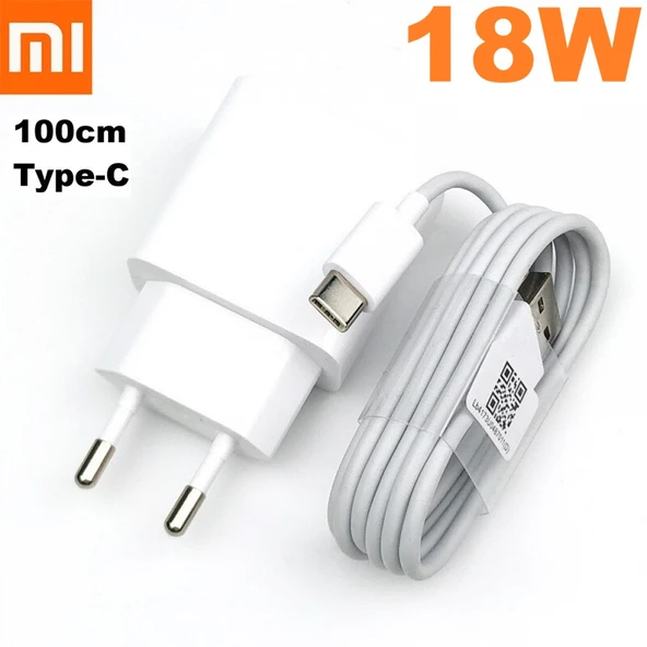 Xiaomi 18W 100cm Type C 3A Kablo Şarj Aleti Seti (2 Yıl İthalatçı Garantili) SINEKBIT06264 ürün görseli 1