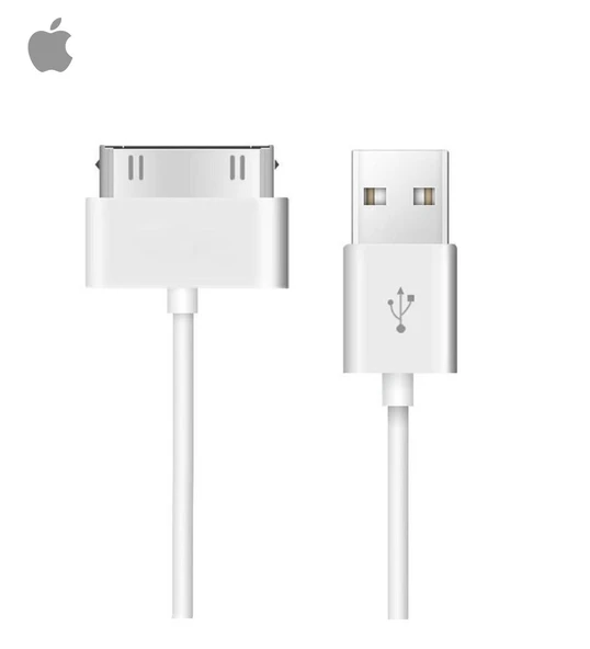 iPhone Uyumlu 2/3/3s/4G/4GS iPad 1 2 3 Geniş Şarj Aleti Usb Kablosu 30 pin SINEKBIT07814 ürün görseli 1