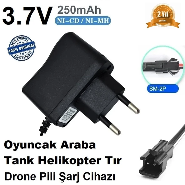 3.7V Oyuncak Araba Drone Helikopter Yat Tank Pili Şarj Cihazı (Kargo Bedava) SINEKBIT09751 ürün görseli 1