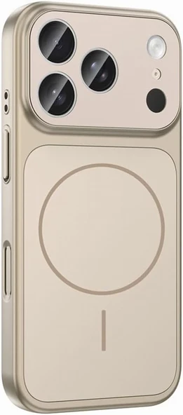 Apple iPhone 17 Pro Max için Kamera Korumalı Silikon Kılıf - Kahverengi ürün görseli 1