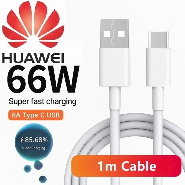 Supercharge 66W Max. 6A Type-C 1 Metre Hızlı Data ve Şarj Kablosu ürün görseli 1