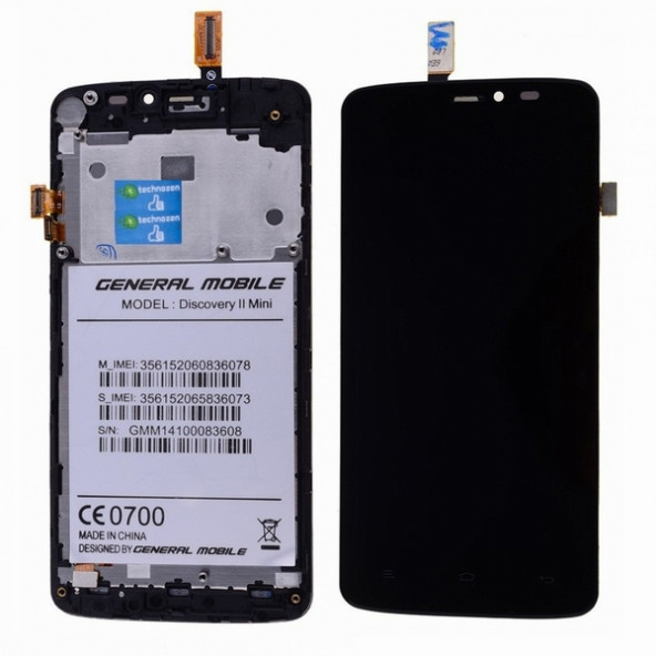 General Mobile Discovery 2 Mini Lcd Ekran + Siyah Dokunmatik Çıtalı SINEKBIT13041 ürün görseli 1