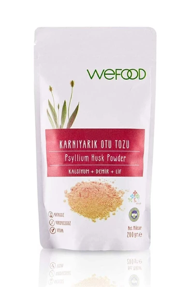 Wefood Karnıyarık Otu (Psyllium) Tozu 200 gr ürün görseli 1