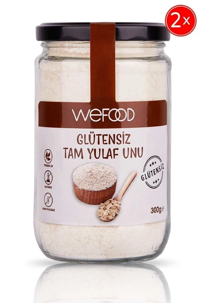 Wefood Glutensiz Tam Yulaf Unu 300 Gr 2'li ürün görseli 1