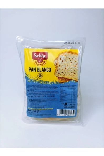 Schar Pan Blanco Dilimli Glutensiz Ekmek 200 Gr. ürün görseli 1
