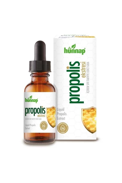 Hünnap Propolis Ekstresi Içeren Sıvı Takviye Edici Gıda 30ml ürün görseli 1