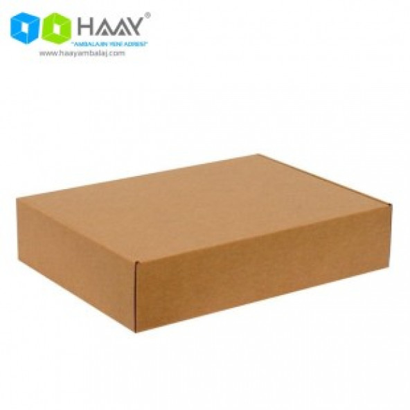 HAAY AMBALAJ 31x31x6cm Kilitli Kutu - Kraft ( 5 ADET) ürün görseli 1