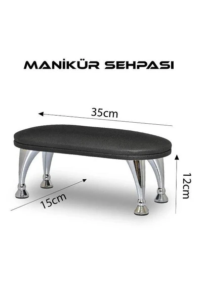 Fontenay Manikür Sehpası Siyah - Resim 2