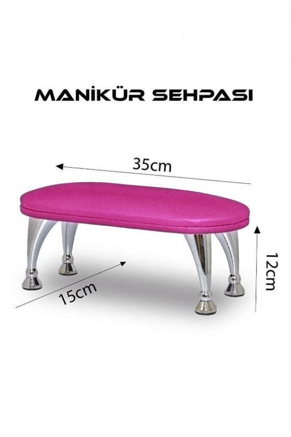 Fontenay Manikür Sehpası Pembe - Resim 2