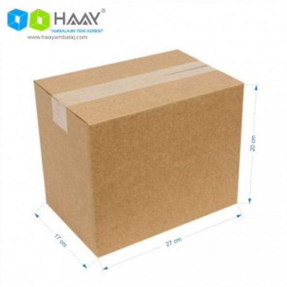 HAAY AMBALAJ 25x17x20cm Seperatörlü Uzun Bardak Kolisi - Kraft ( 5 ADET) ürün görseli 1