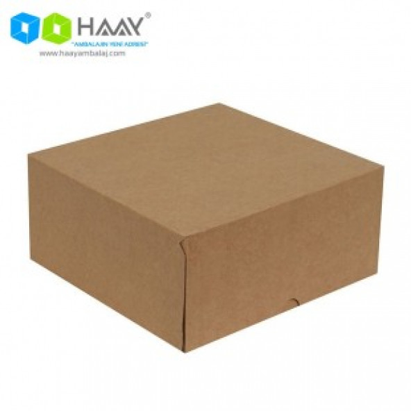 HAAY AMBALAJ 24,5x24,5x11,5cm E-Ticaret Kargo Kutusu - 4 Nokta - Kraft ( 10 ADET) ürün görseli 1