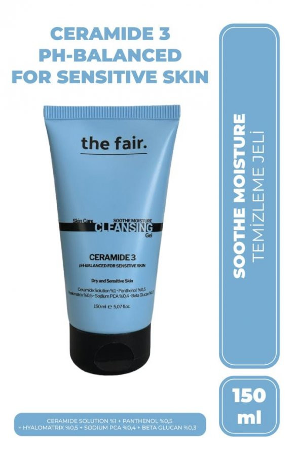 THE FAIR SKIN CARE SOOTHE MOISTURE CLEANSIN GEL CEREMIDE 3 ürün görseli 1
