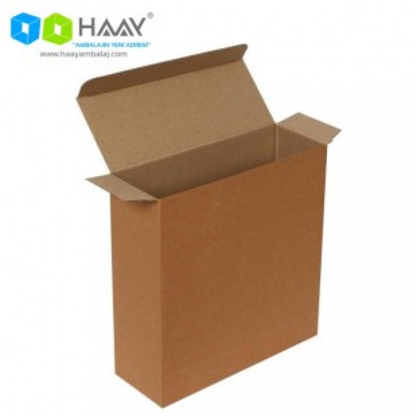 HAAY AMBALAJ 21,5x8x22,5cm Kilitli Kutu - Kraft  ( 1 0 ADET) ürün görseli 1
