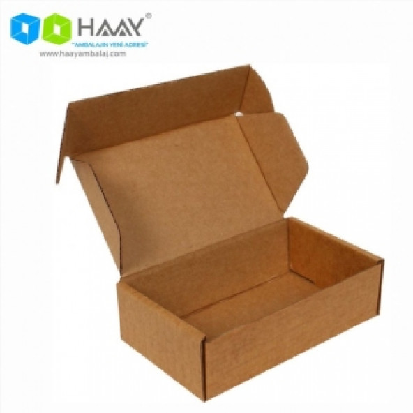 HAAY AMBALAJ 20x15x5cm Kilitli Kutu - Kraft ( 10 ADET) ürün görseli 1