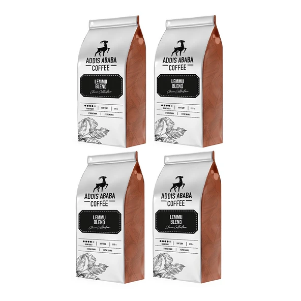 Addis Ababa Coffee Lemmu 225 gr X 4 Adet Çekirdek Kahve ürün görseli 1
